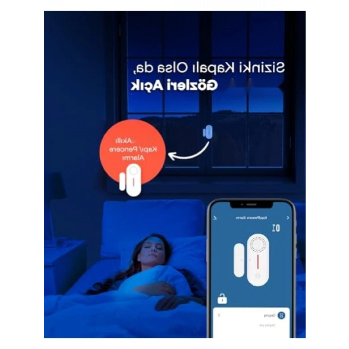 Akıllı Kablosuz Kapı Pencere Alarmı - Mobil Bildirim ve Uzaktan Takip