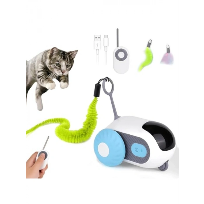 Akıllı Kedi Oyuncağı - Otomatik ve Uzaktan Kumandalı