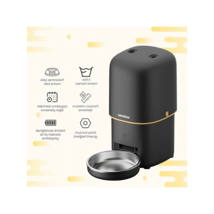 Akıllı Otomatik Mama Kabı - 4 Lt Hazne, Wifi Uzaktan Kontrol
