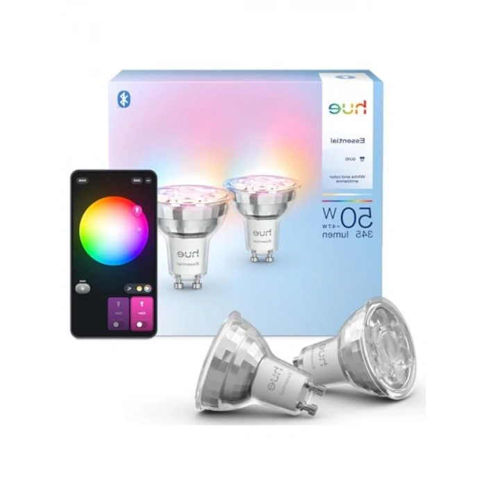 Akıllı Renkli Spot Ampul - 4.7W GU10 (2li Paket)