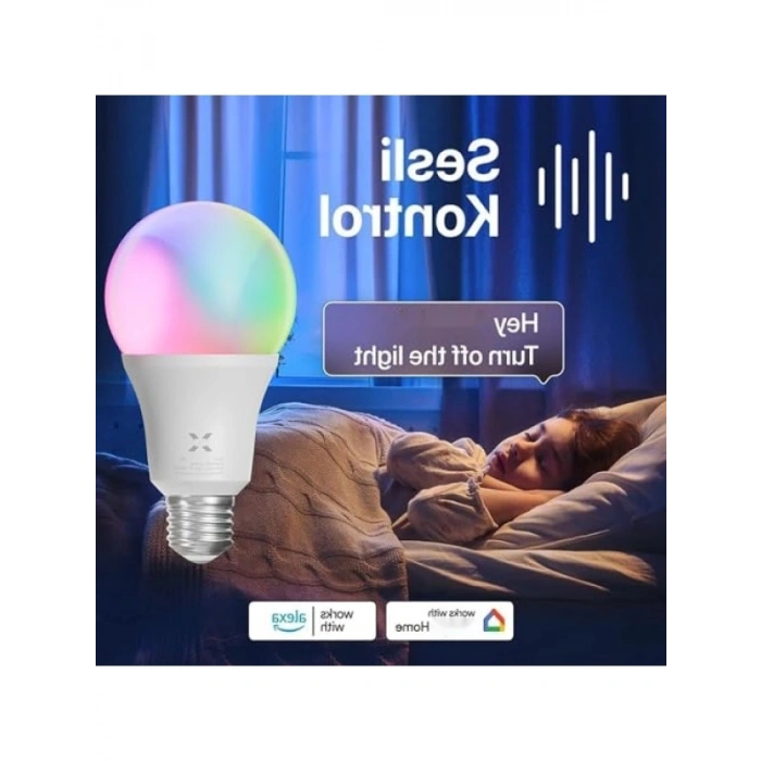 Akıllı Wi-Fi RGB Ampul, Mobil Uygulama ile Kontrol Edilebilir