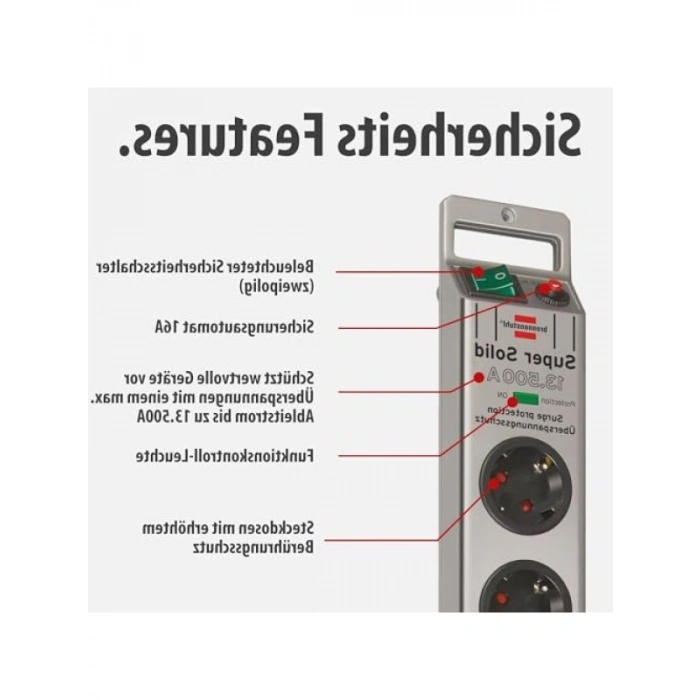 Akım Korumalı 5li Priz, 13.500 mAh