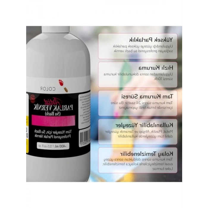 Akrilik Su Bazlı Parlak Vernik 400 ml