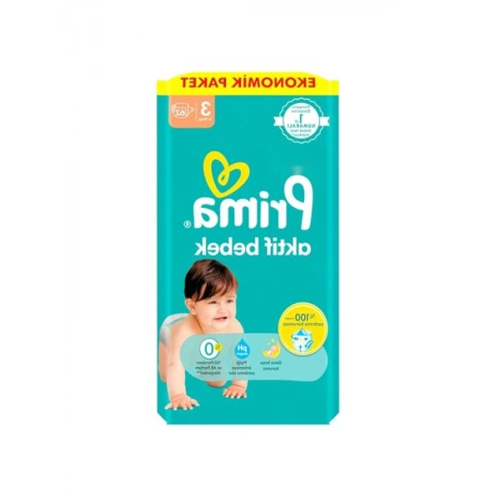 Aktif Bebek Bezi 3 Beden - 62 Adet Fırsat Paketi