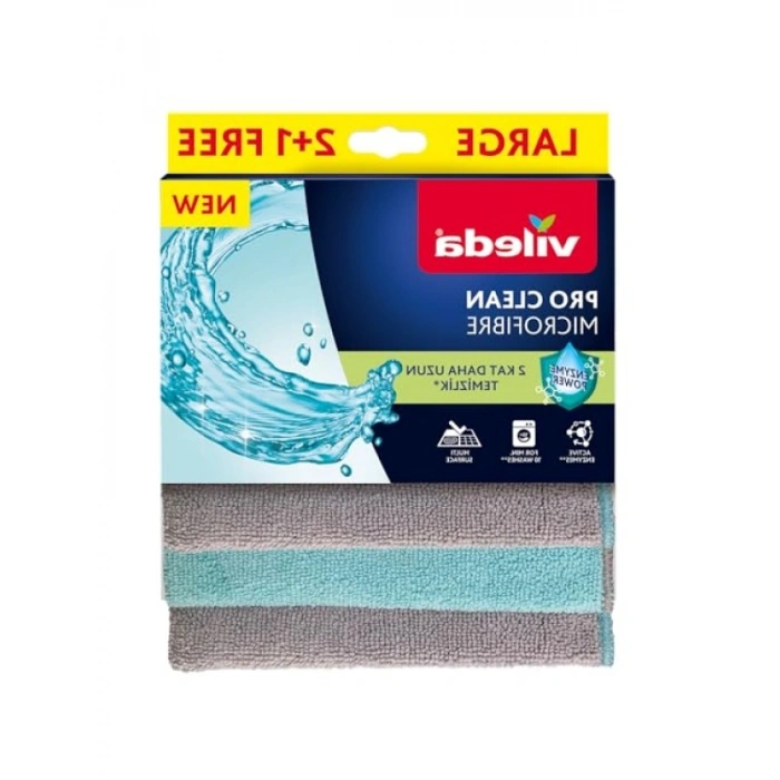 Aktif Enzimli Mikrofiber Temizlik Bezi - 3lü Paket