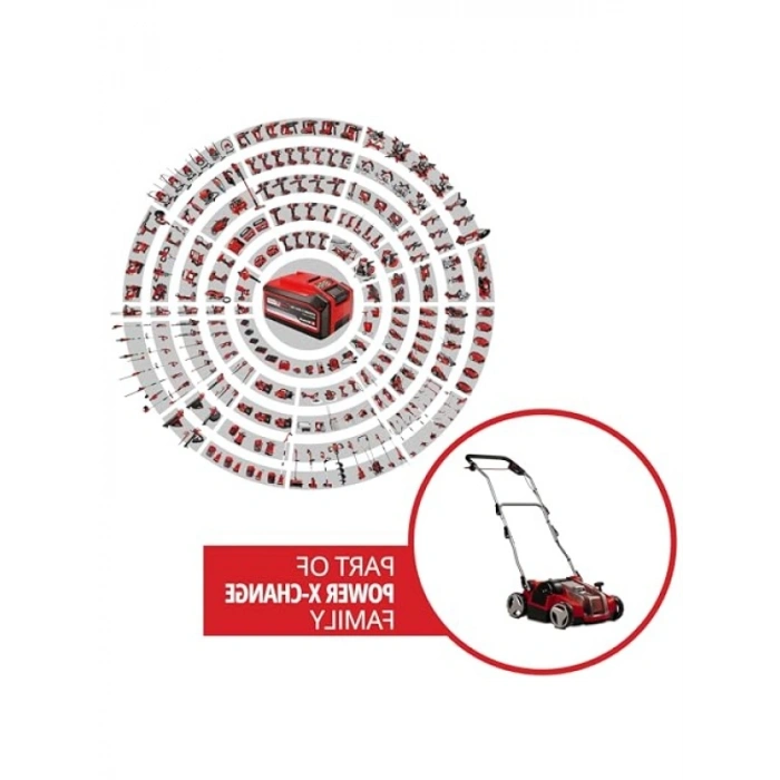Akülü Çim Havalandırma Makinesi, 36V - 35 cm Çalışma Genişliği