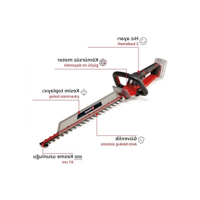Akülü Çit Budama Makinesi 61 cm