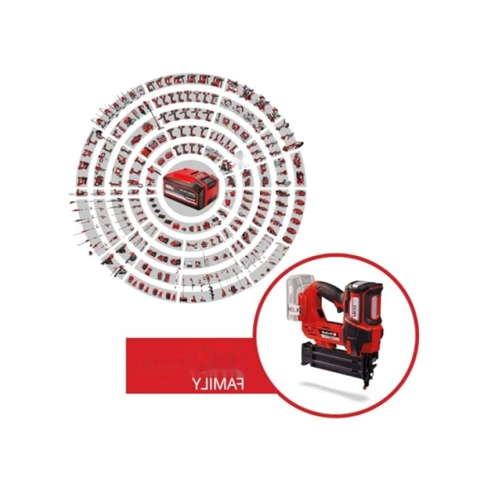 Akülü Çivi Çakma Tabancası, 18V, 500 Çivi Dahil, Derinlik Ayarlı
