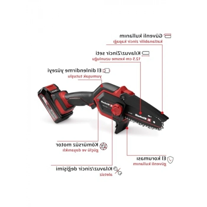 Akülü Dal Budama Testeresi - 18V Kömürsüz Motor
