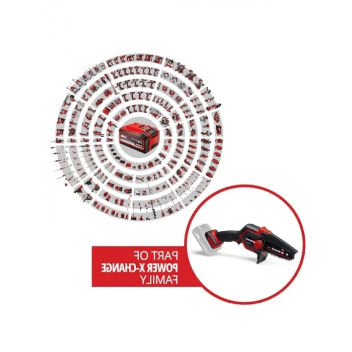 Akülü Dal Budama Testeresi - Einhell GE-PS 18/15 Li, 12,5 cm Kesim Uzunluğu