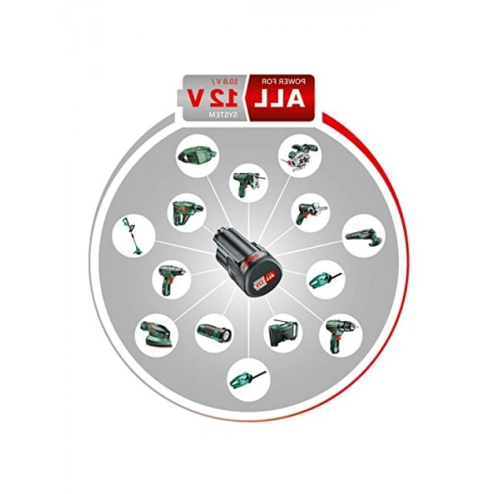 Akülü Delme/Vidalama Makinesi - 12 Volt, 2.0 Ah Akü ile