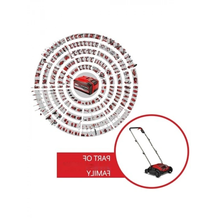 Akülü Kazıma/Havalandırma Makinesi, 28 cm Çalışma Genişliği, Kömürsüz Motor
