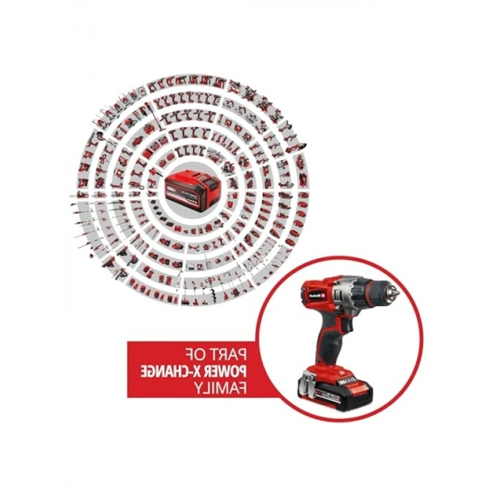 Akülü Vidalama - 18 V, 44 Nm, 2x 2.0 Ah Akü ile