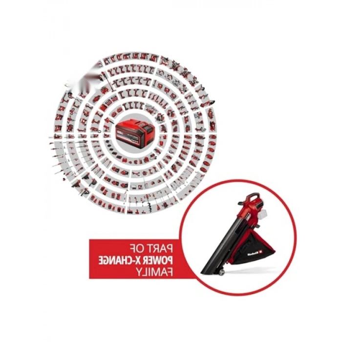 Akülü Yaprak Toplama ve Üfleme Aleti - 36V, 740 m³/h Emiş Gücü