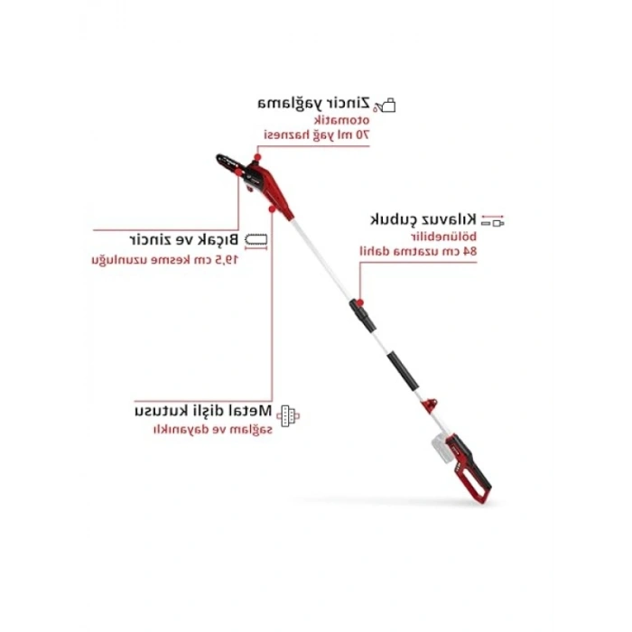 Akülü Yüksek Dal Budama - 18 V, 20 cm Kılavuz Çubuk