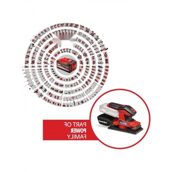 Akülü Zımpara, 18V, Hızlı Değiştirilebilir Zımpara Kağıdı