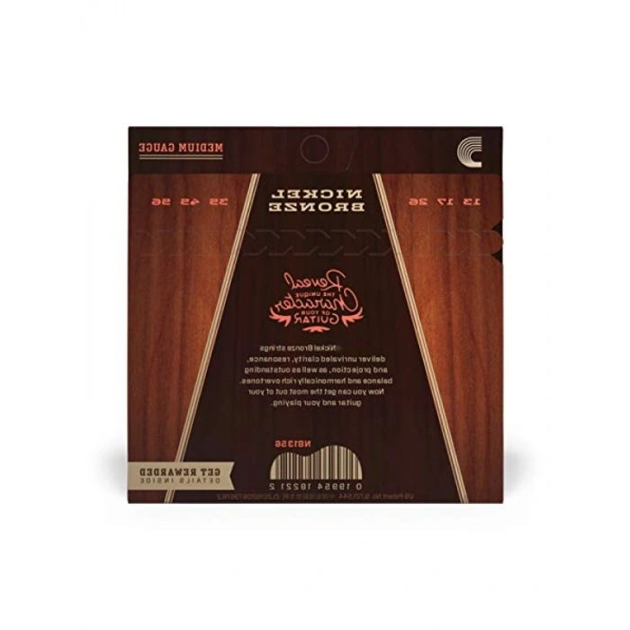 Akustik Gitar Telleri - Nikel Bronz Malzeme (Medium, 13-56)