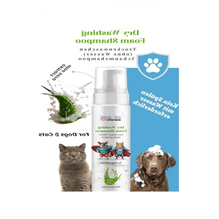 Aloe Vera İçerikli Kedi ve Köpek Bakım Şampuanı - 200 Ml