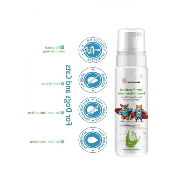 Aloe Vera İçerikli Kedi ve Köpek Bakım Şampuanı - 200 Ml