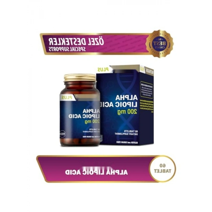 Alpha Lipoik Asit Takviye Edici Gıda 200 mg, 60 Kapsül