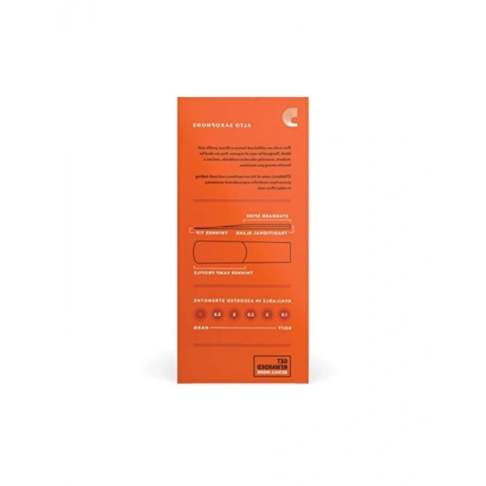 Alto Saksafon Kamışları - 2.5 Güç, 25li Paket