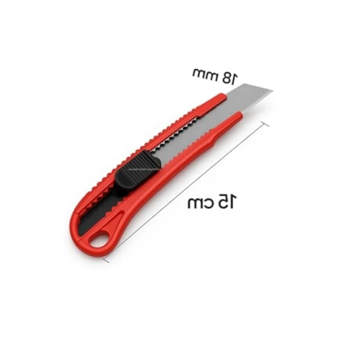Alüminyum Maket Bıçağı - 18 mm, Otomatik Kilitleme Sistemi