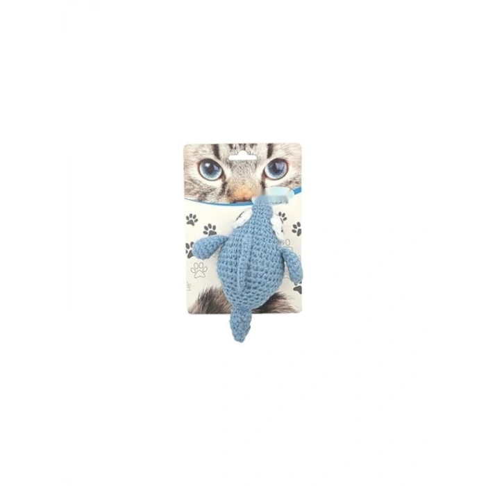 Amigurumi Balık Şeklinde Kedi Oyuncağı