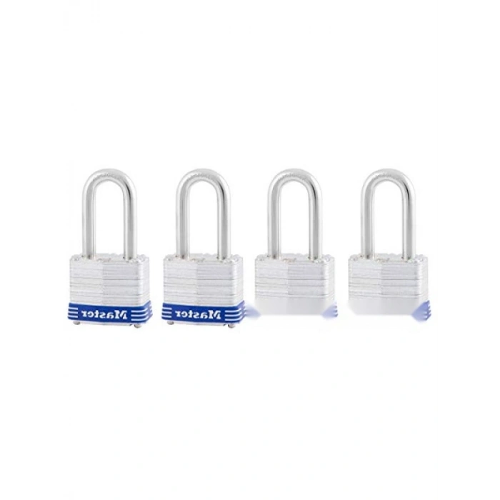 Anahtarlı Dış Mekan Asma Kilit - 4lü Set, Dayanıklı Çelik Gövde