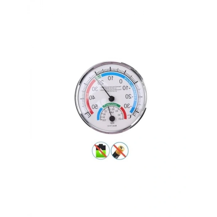 Analog Termometre ve Nem Ölçer - Oda Sıcaklık Ölçer