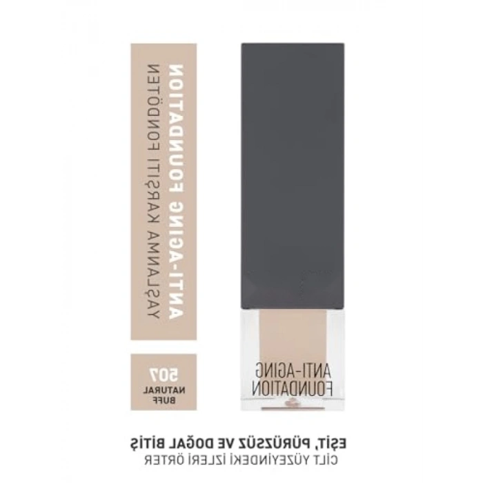 Anti-Aging Nemlendirici Fondöten SPF15, 507 Natural Buff
