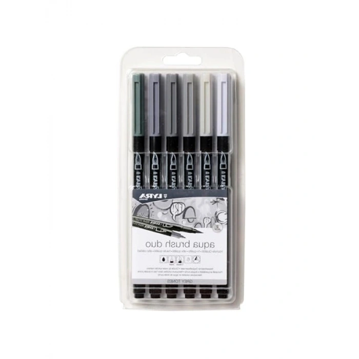 Aqua Brush Duo, 6 Renkli Set