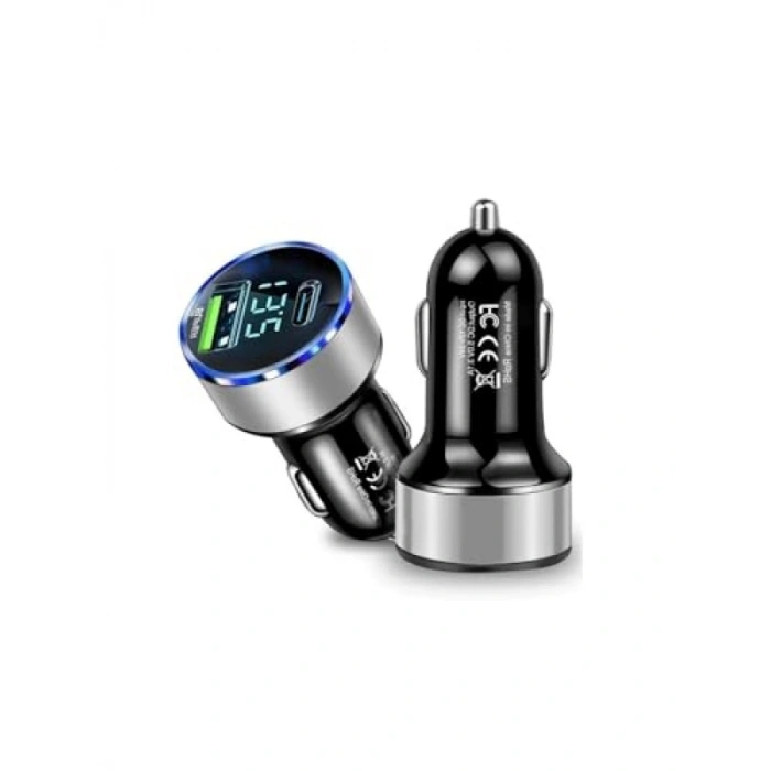 Araç İçi USB 3.0 Type C Çakmaklık Güç Adaptörü - 12V-24V Tüm Cihazlar için