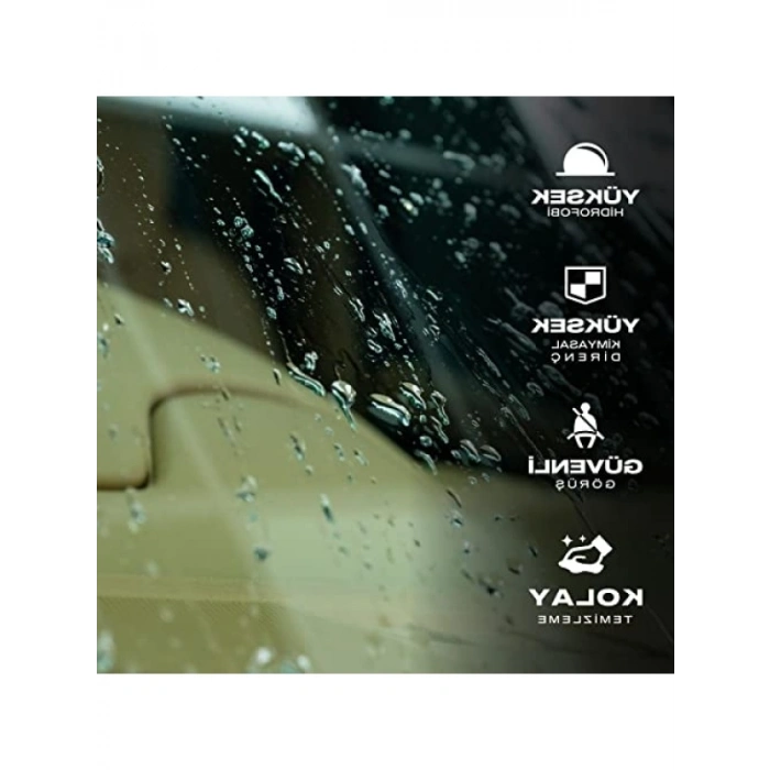 Araç Nano Yağmur Kaydırıcı ve Su İtici Mendil - 1 Yıl Etkili Cam Bakımı
