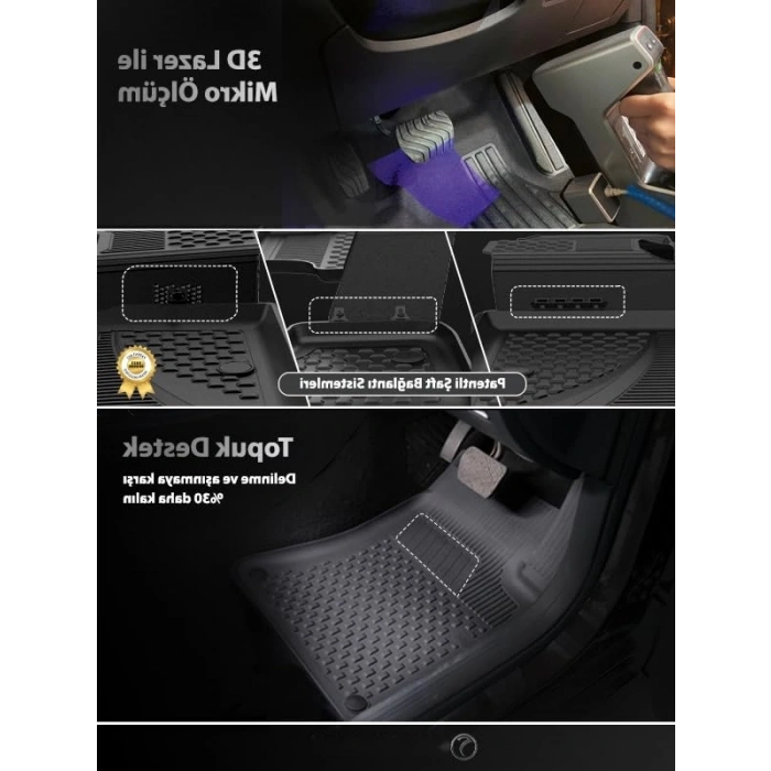 Araca Özel 4.5D Havuzlu Oto Paspas (Volkswagen Tiguan 2024+)