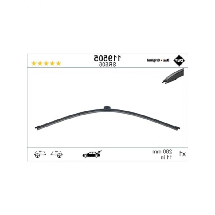 Arka Silecek - Audi A3 Sportback, BMW 2 Grand Tourer, Mercedes GLA ve GLB (285 MM)