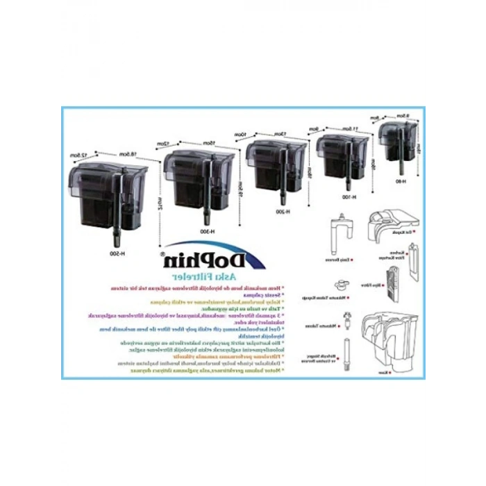 Askılı Akvaryum Filtre - 360 L/H