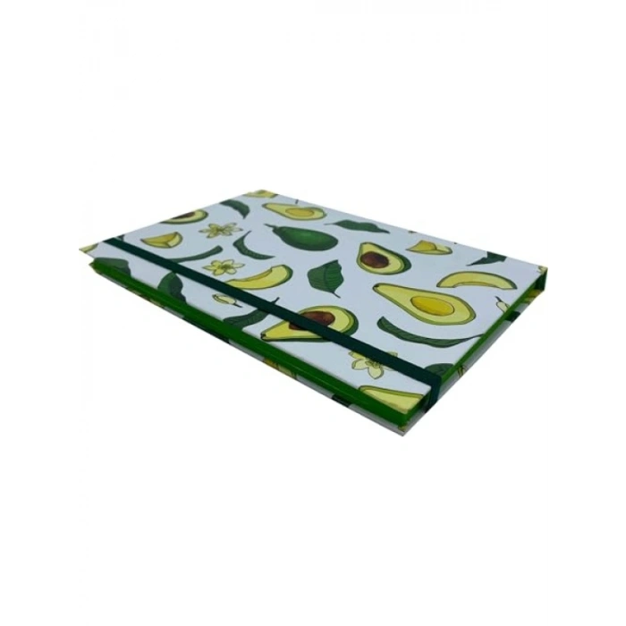 Avokado Desenli Çizgisiz Defter