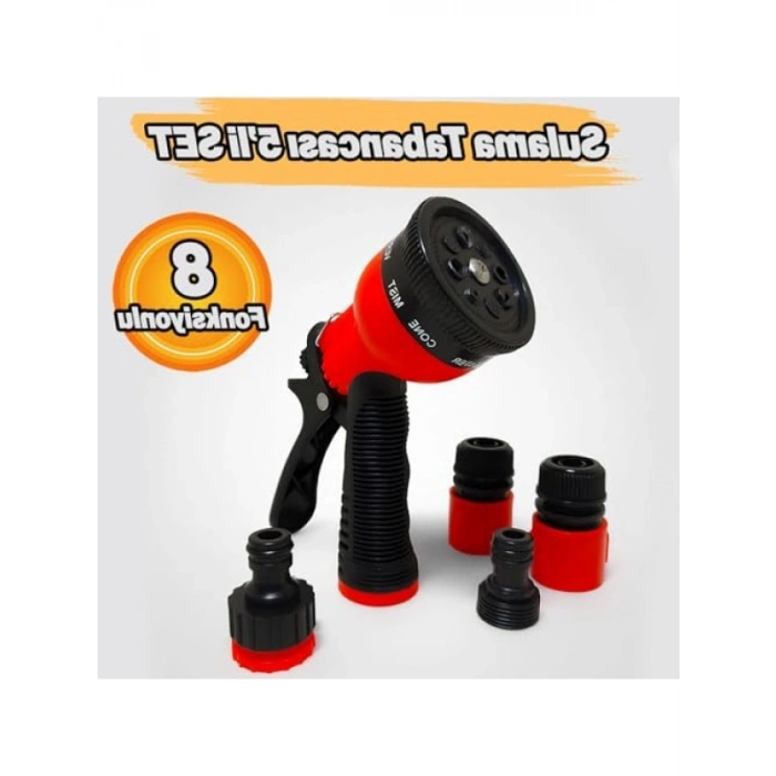 Ayarlanabilir 8 Fonksiyonlu Bahçe Sulama Tabancası
