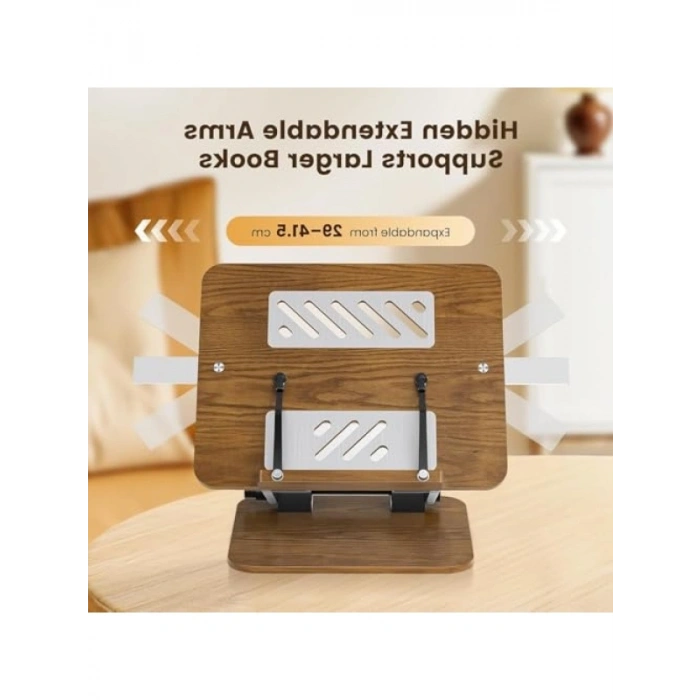 Ayarlanabilir Açılı Katlanabilir Tablet ve Kitap Okuma Standı - Ergonomik ve Taşınabilir Tasarım