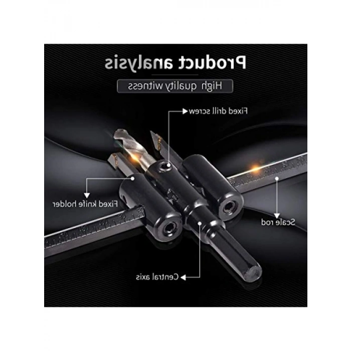 Ayarlanabilir Alçı Panç Delme Aparatı - 30mm-200mm Delik Açma Kapasitesi
