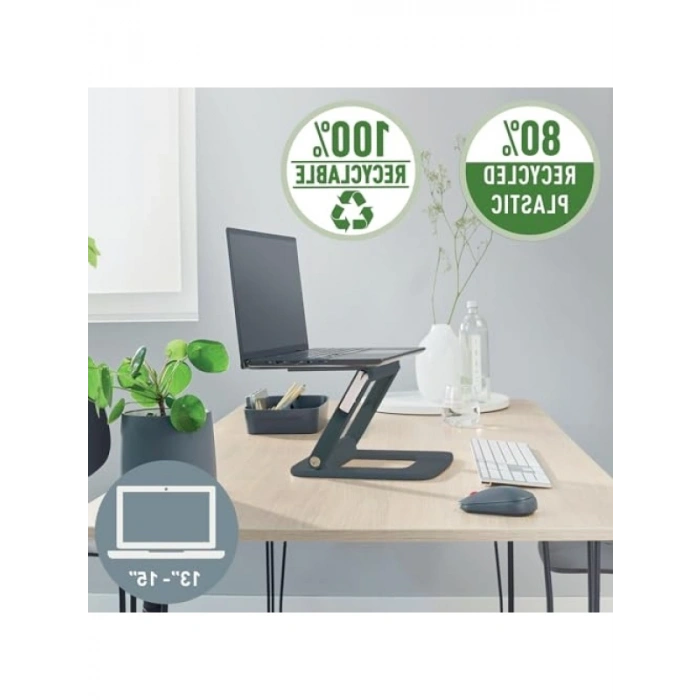 Ayarlanabilir Ergonomik Laptop Standı - Koyu Gri