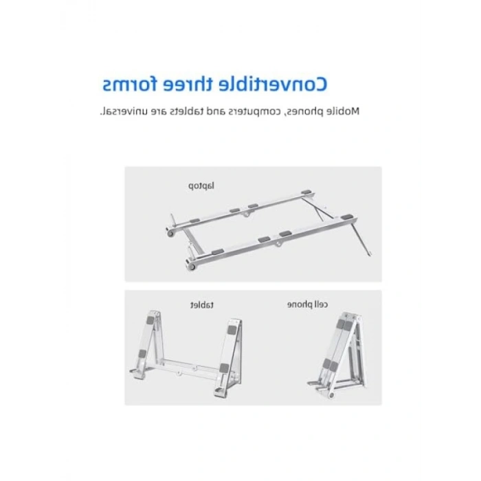 Ayarlanabilir Metal Dizüstü Laptop Standı - Katlanabilir ve Taşınabilir