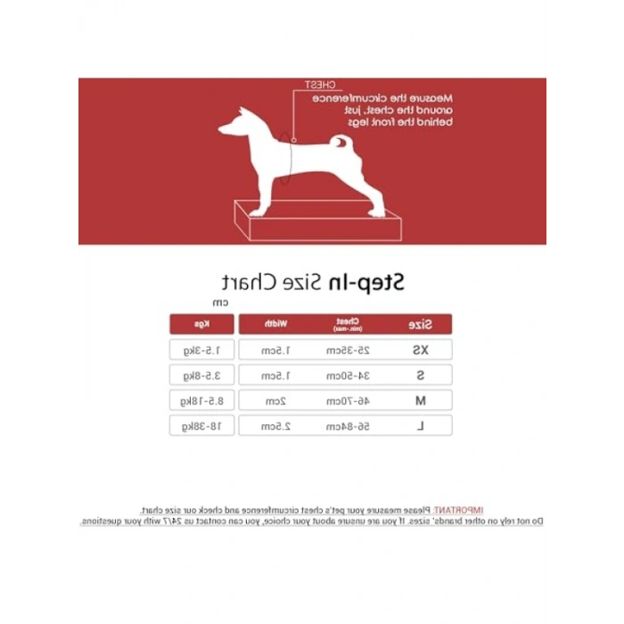 Ayarlanabilir Step-In Köpek Göğüs Tasması - Sağlam ve Kolay Takılabilir, Lacivert