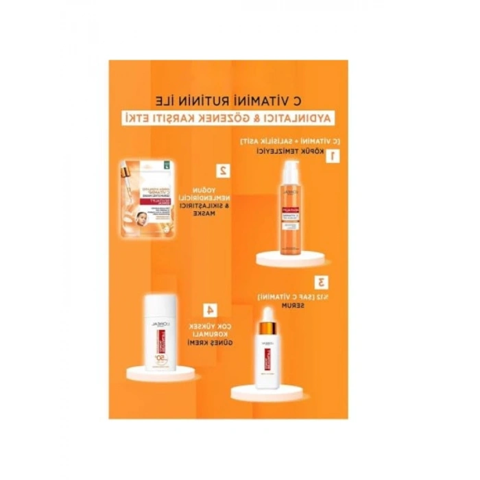 Aydınlatıcı C Vitamini Serum Etkili Maske - Anında Etki