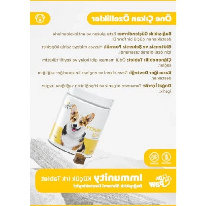 Bağışıklık Destekleyici Tablet, Küçük Irk (60 adet, 90 gr)