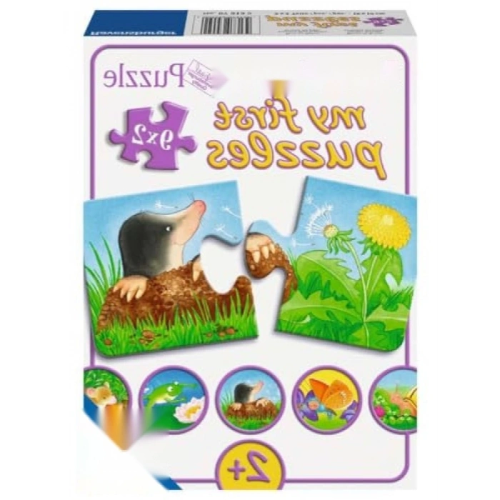 Bahçe Hayvanları Temalı 9 x 2 Parça Puzzle, Canlı Renkler