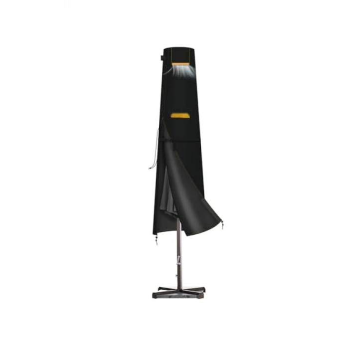 Bahçe Şemsiyesi Kılıfı, Su Geçirmez ve Dayanıklı (190-30/50 cm) Siyah