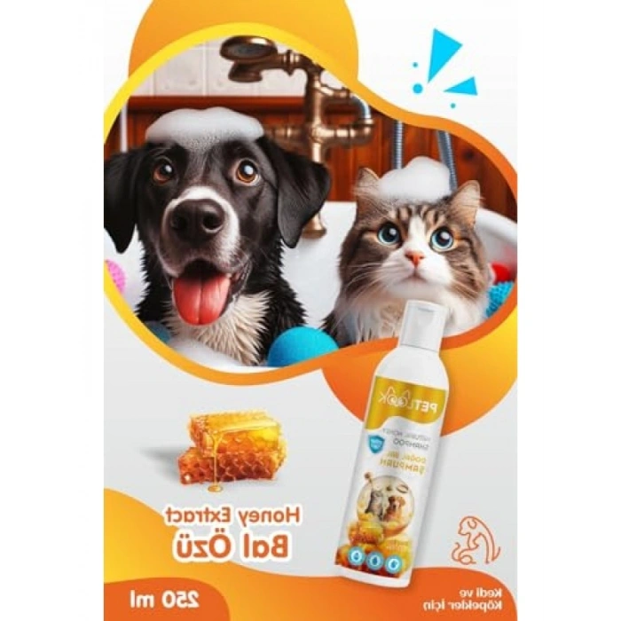 Bal Özlü Kedi ve Köpek Şampuanı - 250 Mililitre