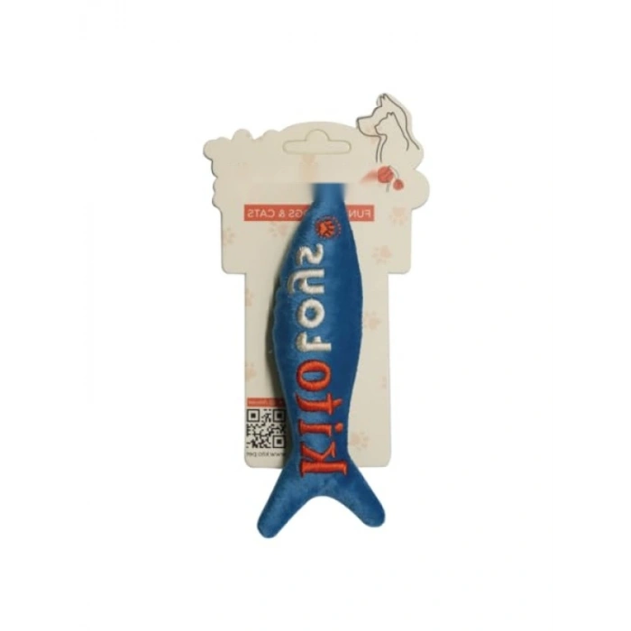 Balık Temalı Peluş Kedi Oyuncağı