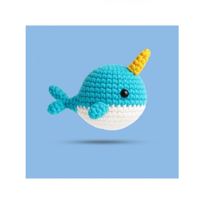 Balina Tasarımlı Amigurumi Örgü Kiti